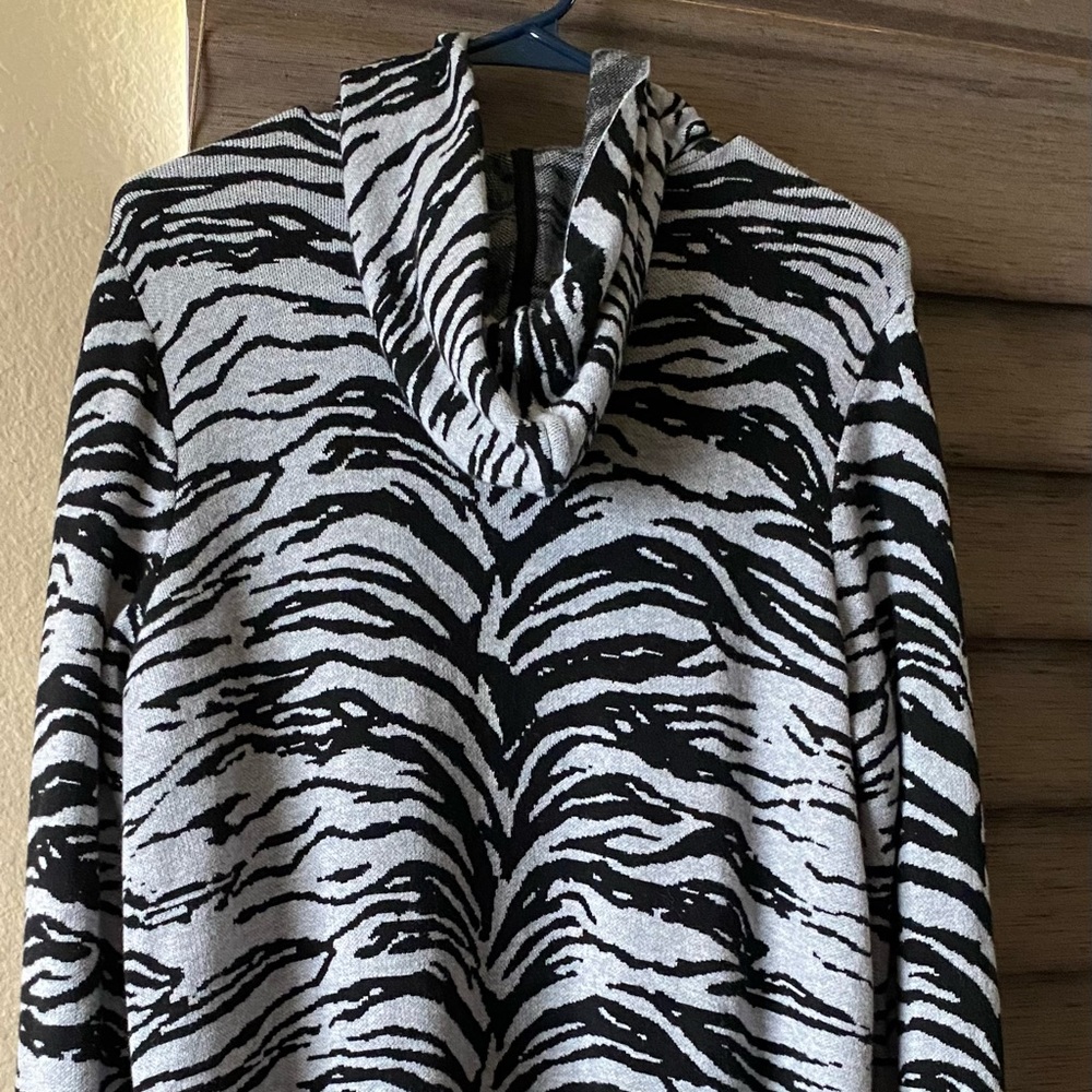CHICO’S Zebra Animal Print Cardigan